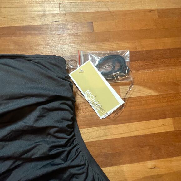 Michael Michael Kors Embellished One-Shoulder One-Piece Swimsuit Black Size 4 - Picture 10 of 12